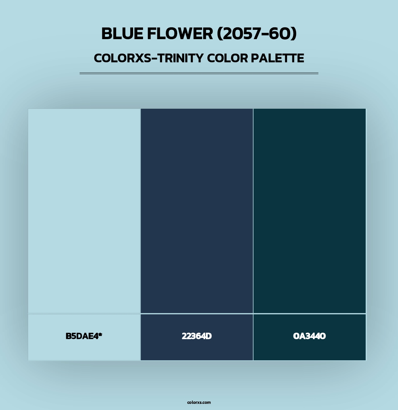 Blue Flower (2057-60) - Colorxs Trinity Palette