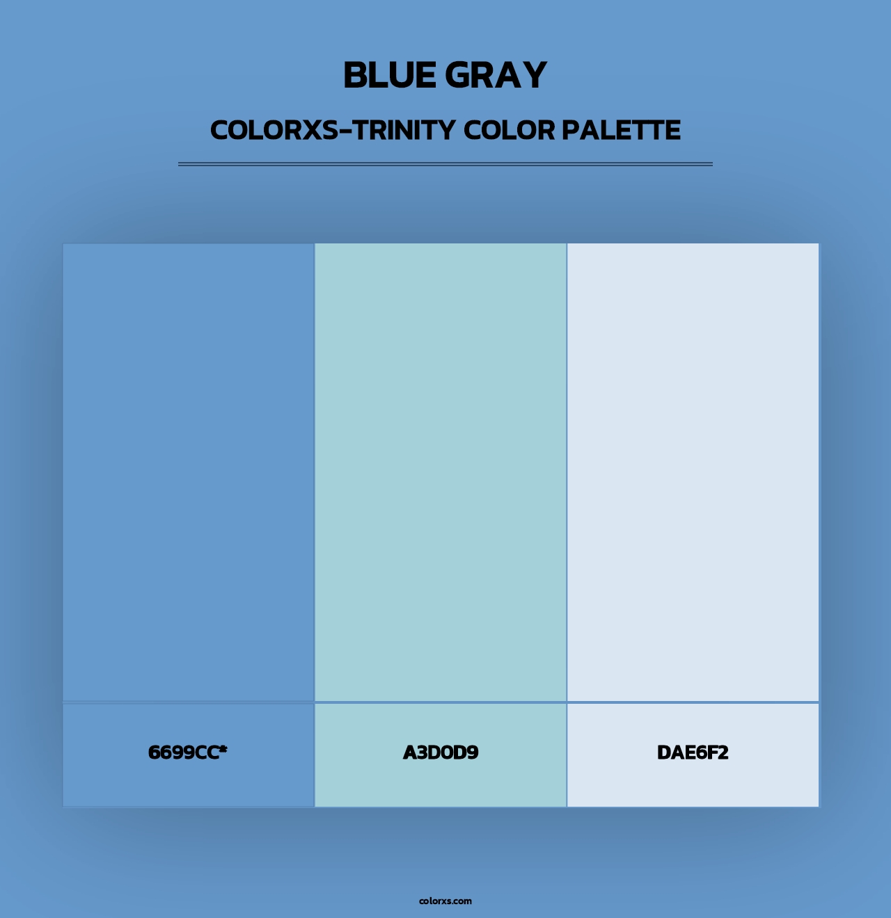 Blue Gray - Colorxs Trinity Palette