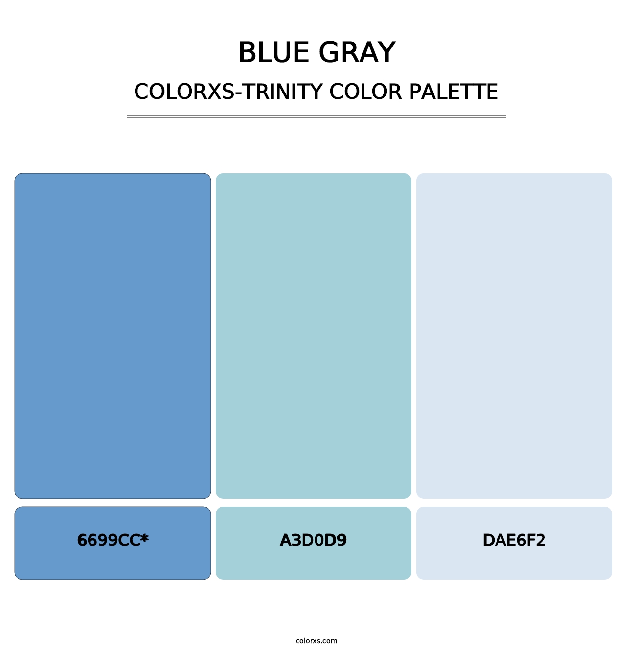 Blue Gray - Colorxs Trinity Palette