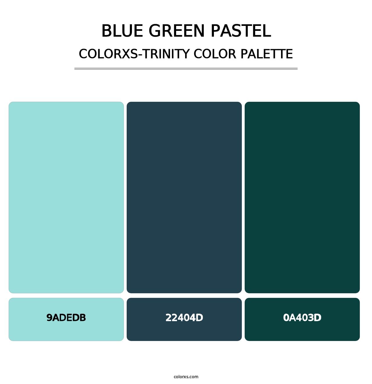 Blue Green Pastel - Colorxs Trinity Palette
