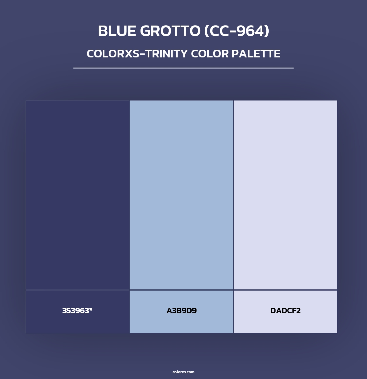 Blue Grotto (CC-964) - Colorxs Trinity Palette
