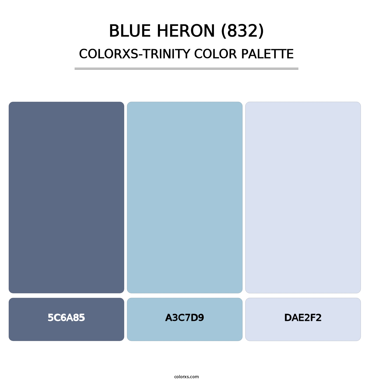 Blue Heron (832) - Colorxs Trinity Palette