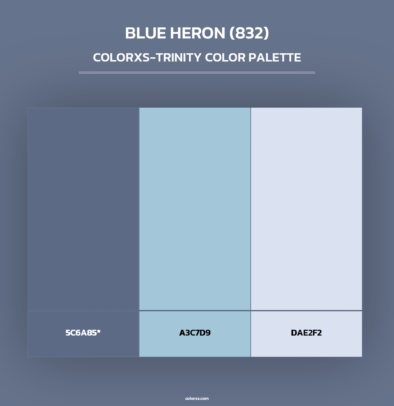 Blue Heron (832) - Colorxs Trinity Palette
