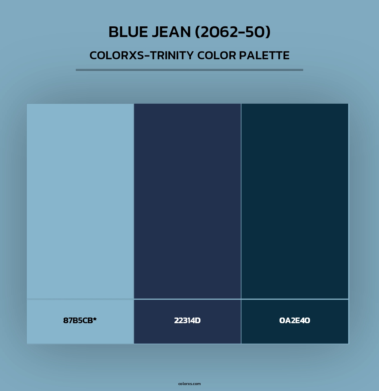 Blue Jean (2062-50) - Colorxs Trinity Palette