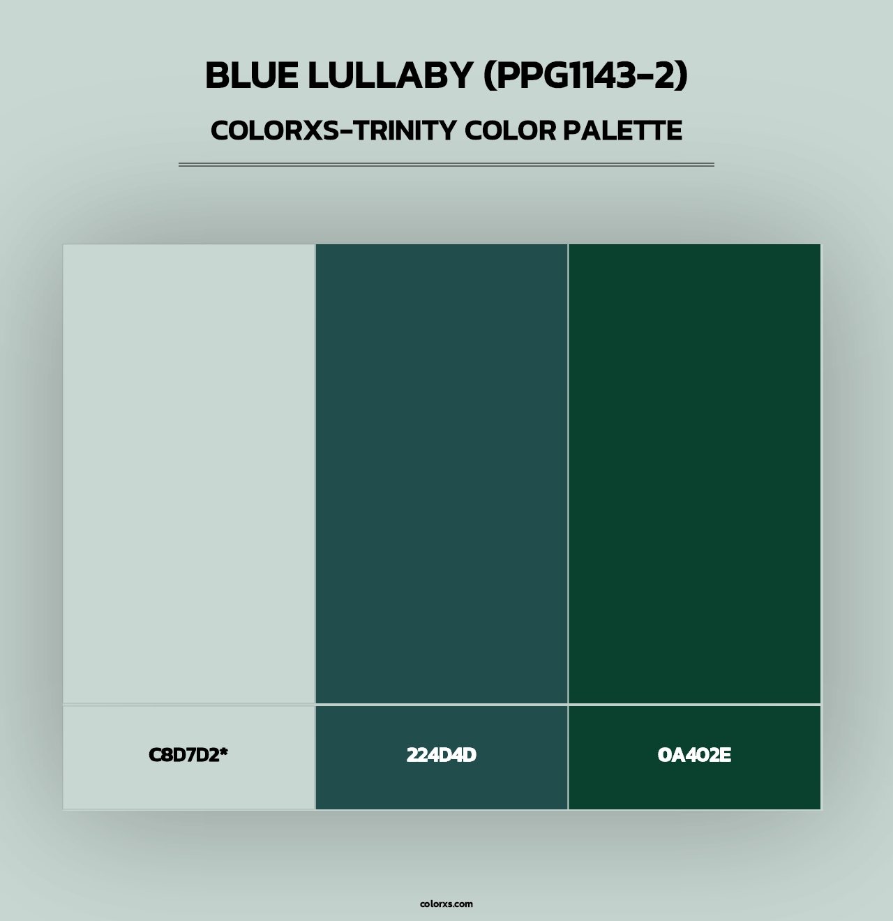 Blue Lullaby (PPG1143-2) - Colorxs Trinity Palette