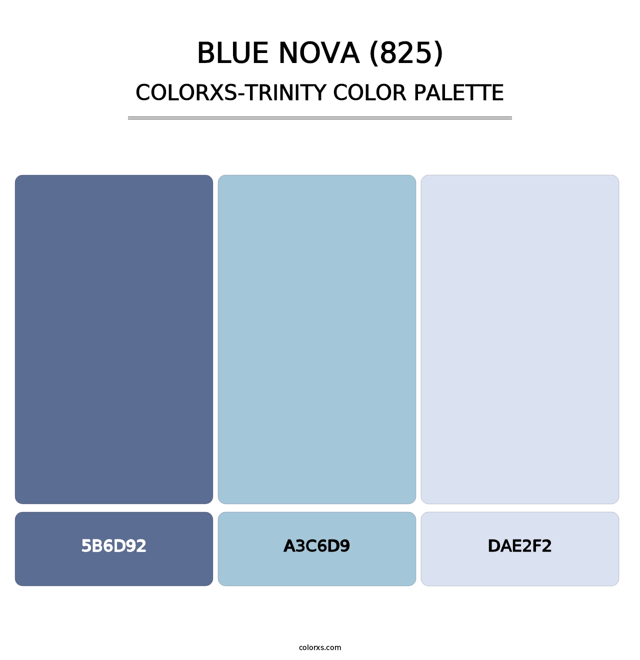 Blue Nova (825) - Colorxs Trinity Palette