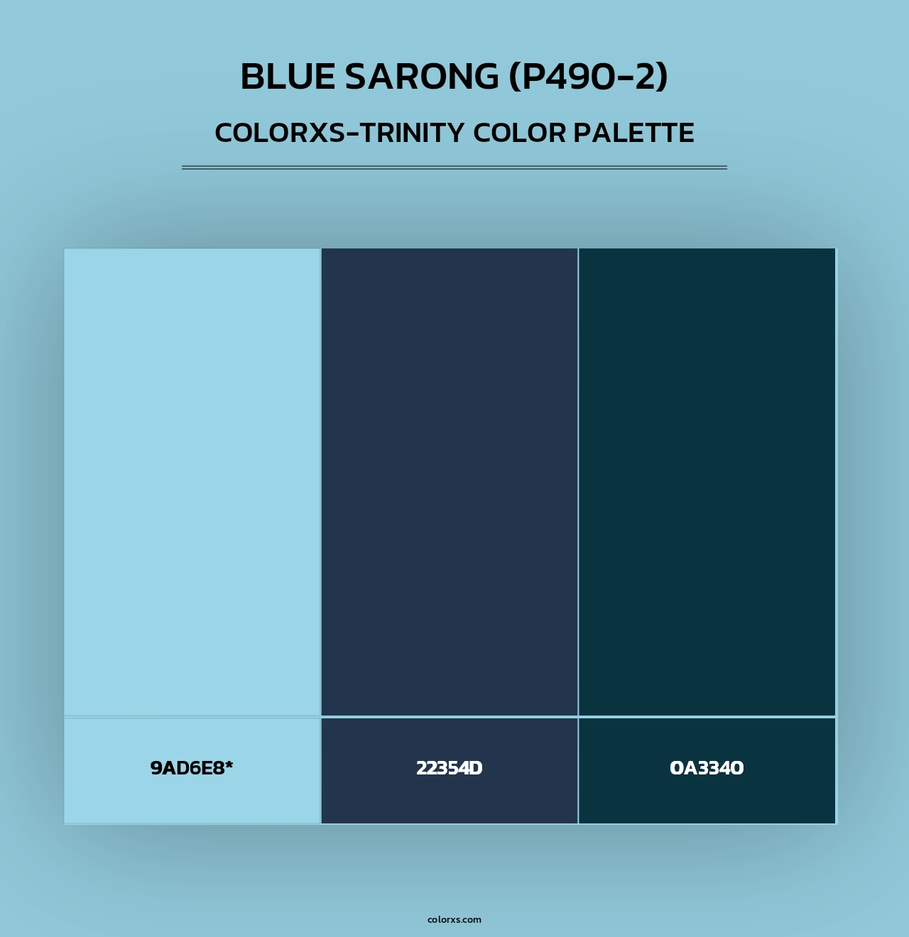 Blue Sarong (P490-2) - Colorxs Trinity Palette
