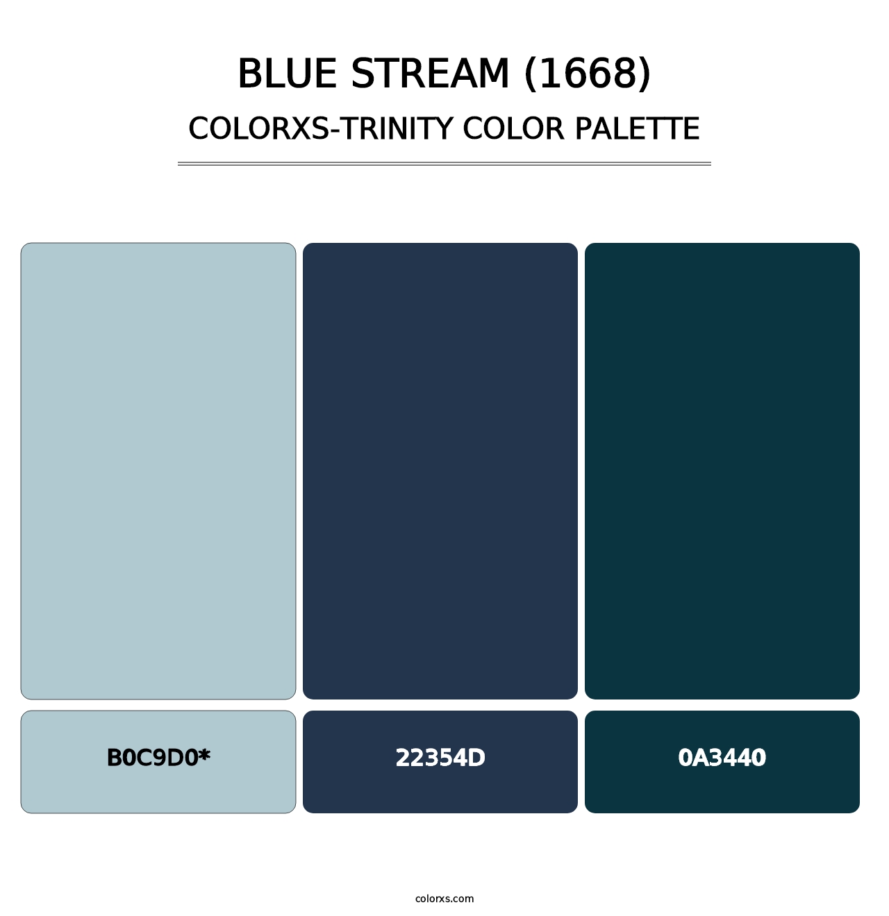 Blue Stream (1668) - Colorxs Trinity Palette