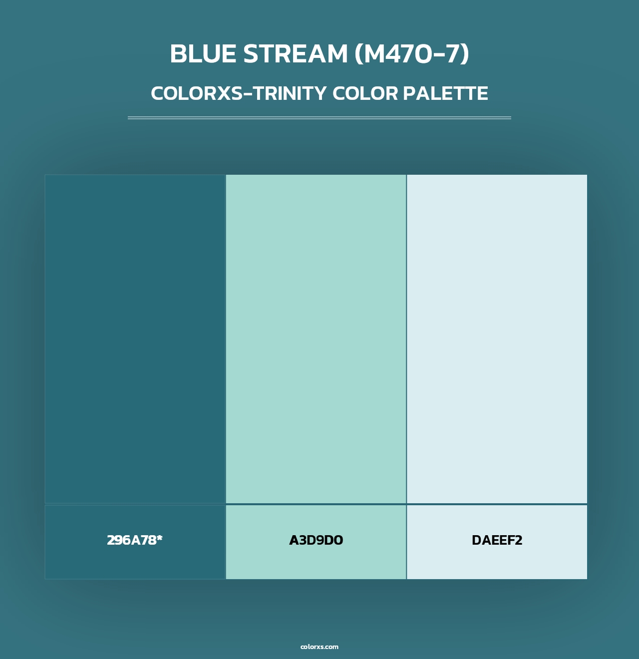 Blue Stream (M470-7) - Colorxs Trinity Palette