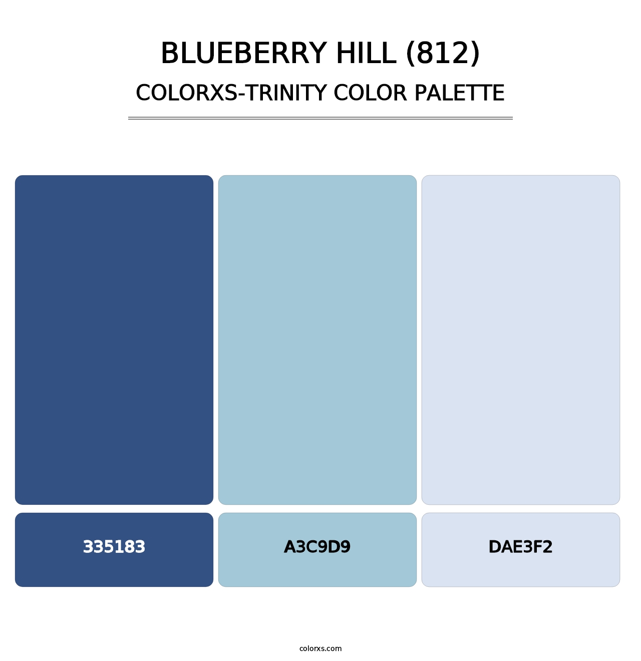 Blueberry Hill (812) - Colorxs Trinity Palette