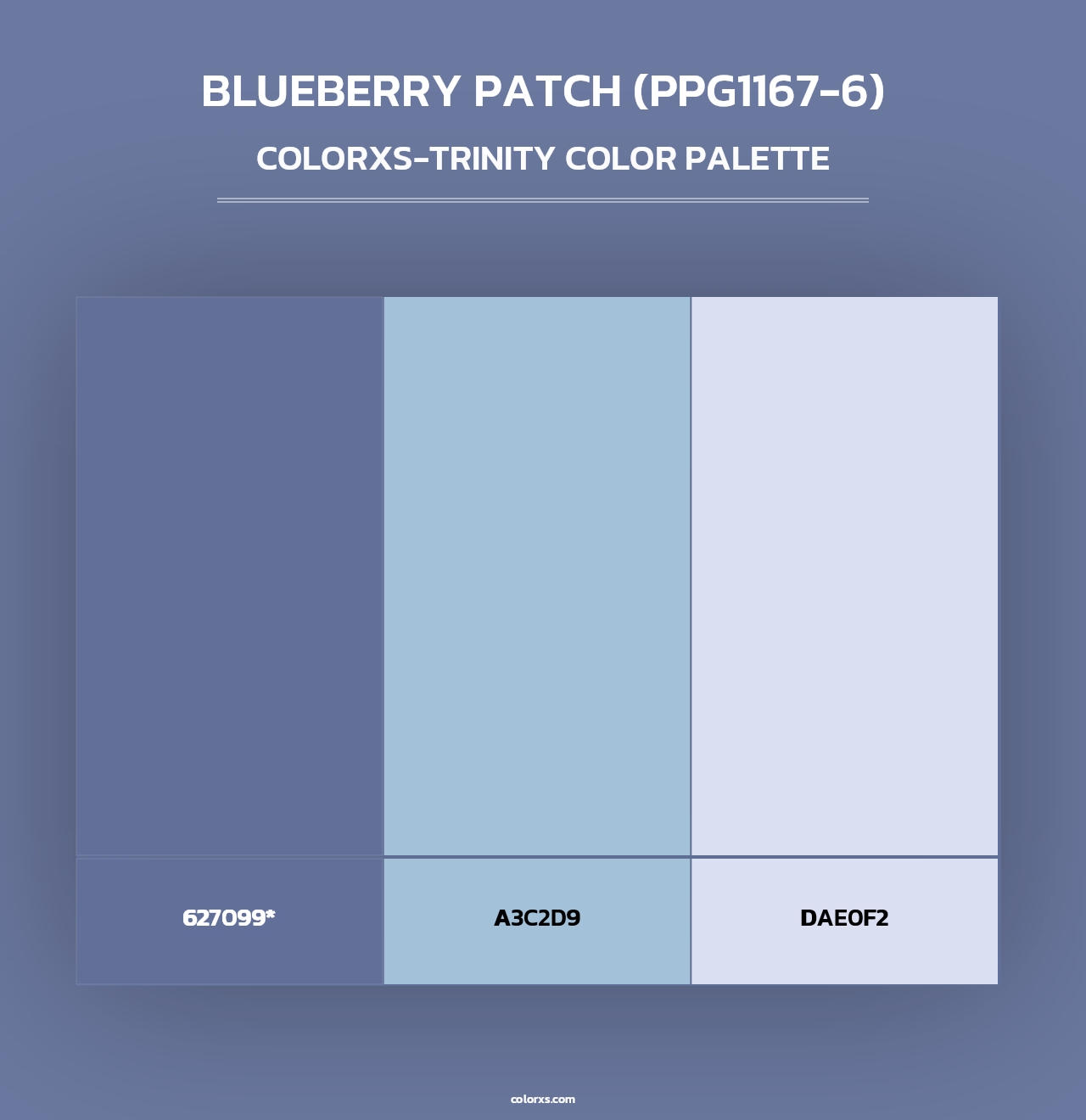 Blueberry Patch (PPG1167-6) - Colorxs Trinity Palette