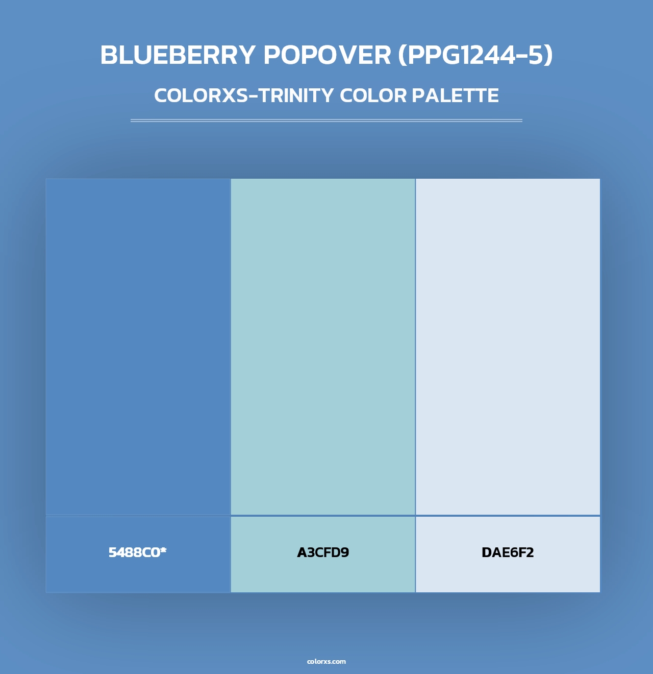 Blueberry Popover (PPG1244-5) - Colorxs Trinity Palette