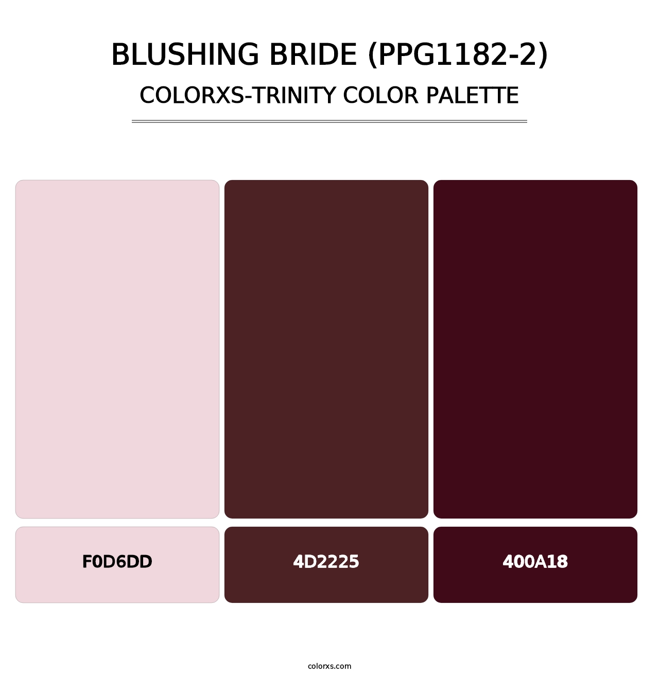 Blushing Bride (PPG1182-2) - Colorxs Trinity Palette