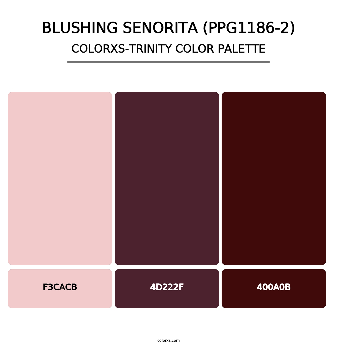 Blushing Senorita (PPG1186-2) - Colorxs Trinity Palette