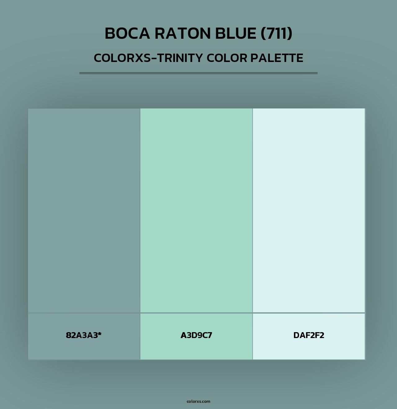 Boca Raton Blue (711) - Colorxs Trinity Palette