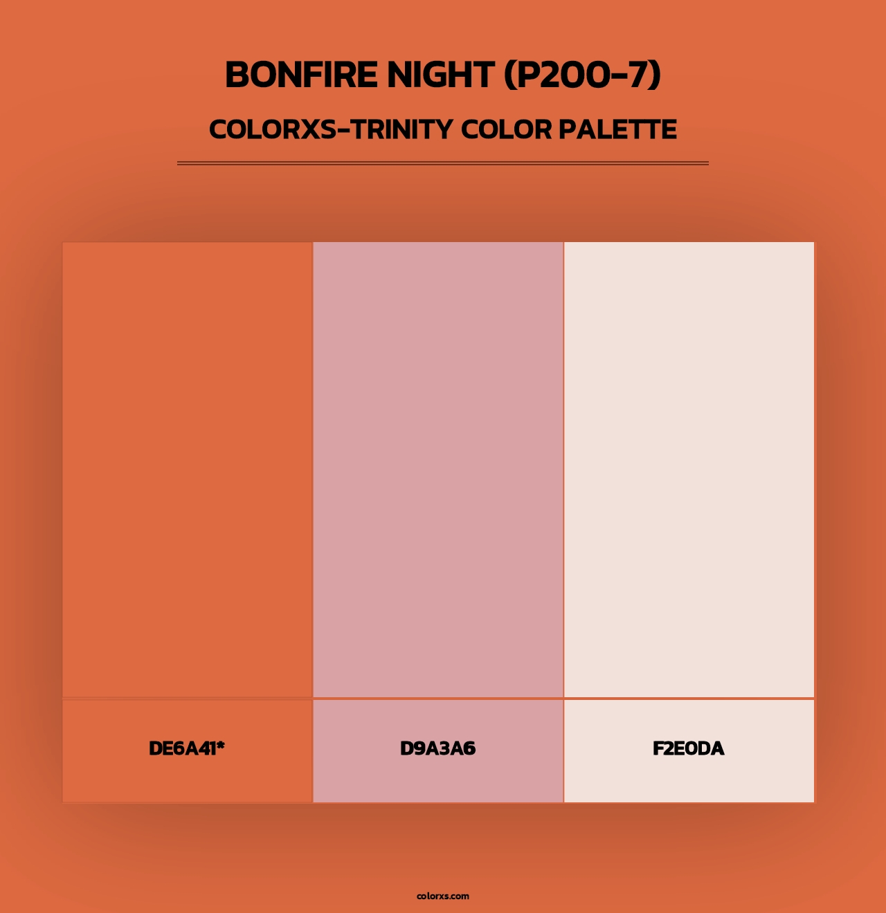 Bonfire Night (P200-7) - Colorxs Trinity Palette