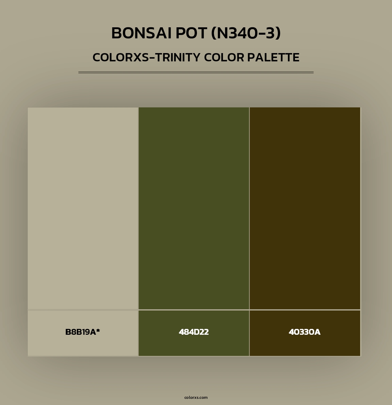 Bonsai Pot (N340-3) - Colorxs Trinity Palette