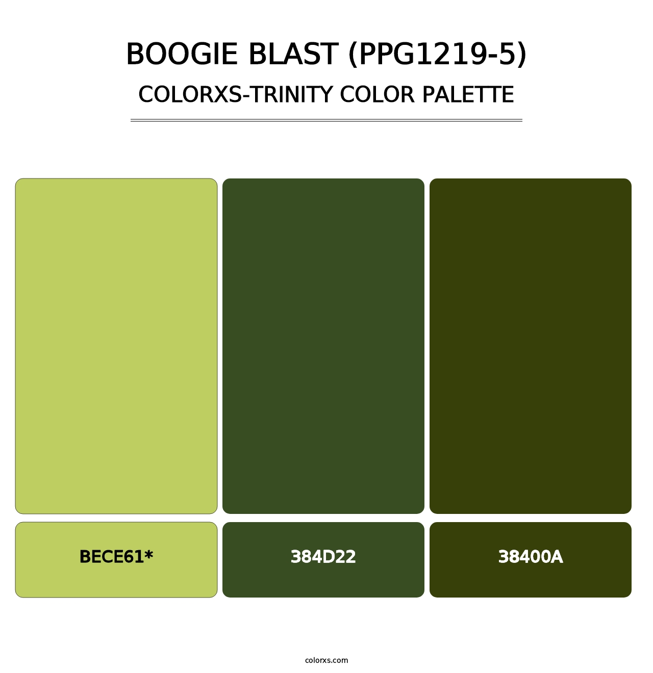 Boogie Blast (PPG1219-5) - Colorxs Trinity Palette