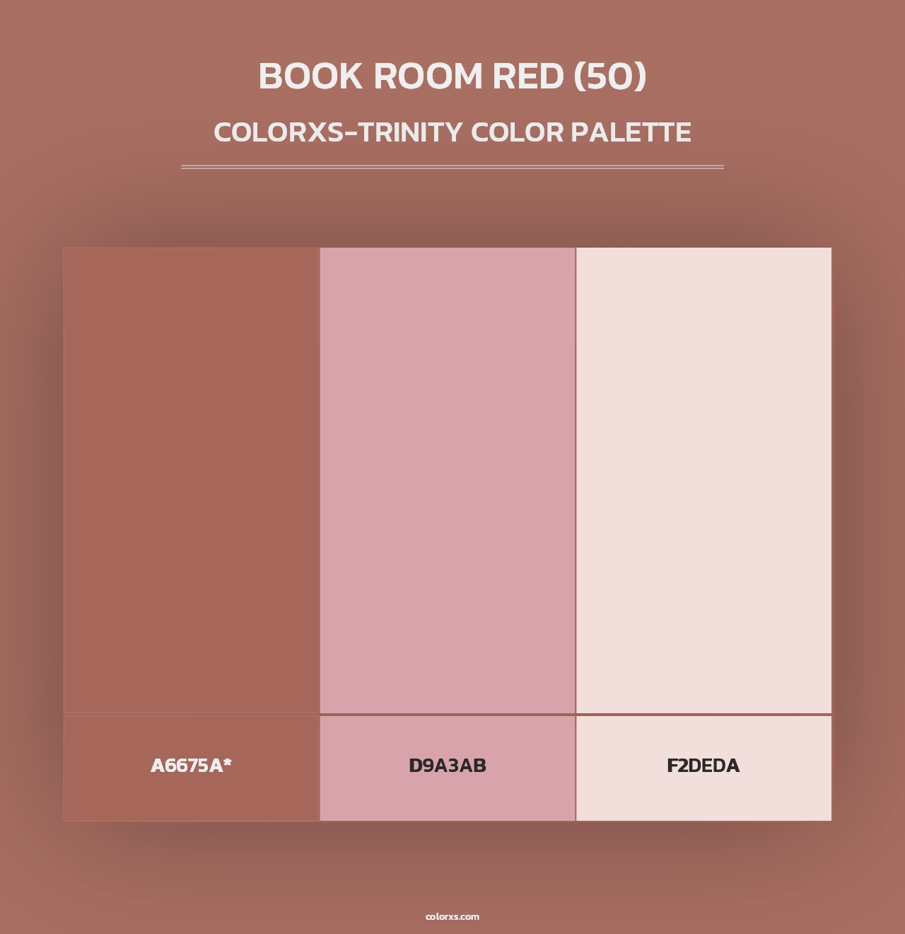 Book Room Red (50) - Colorxs Trinity Palette