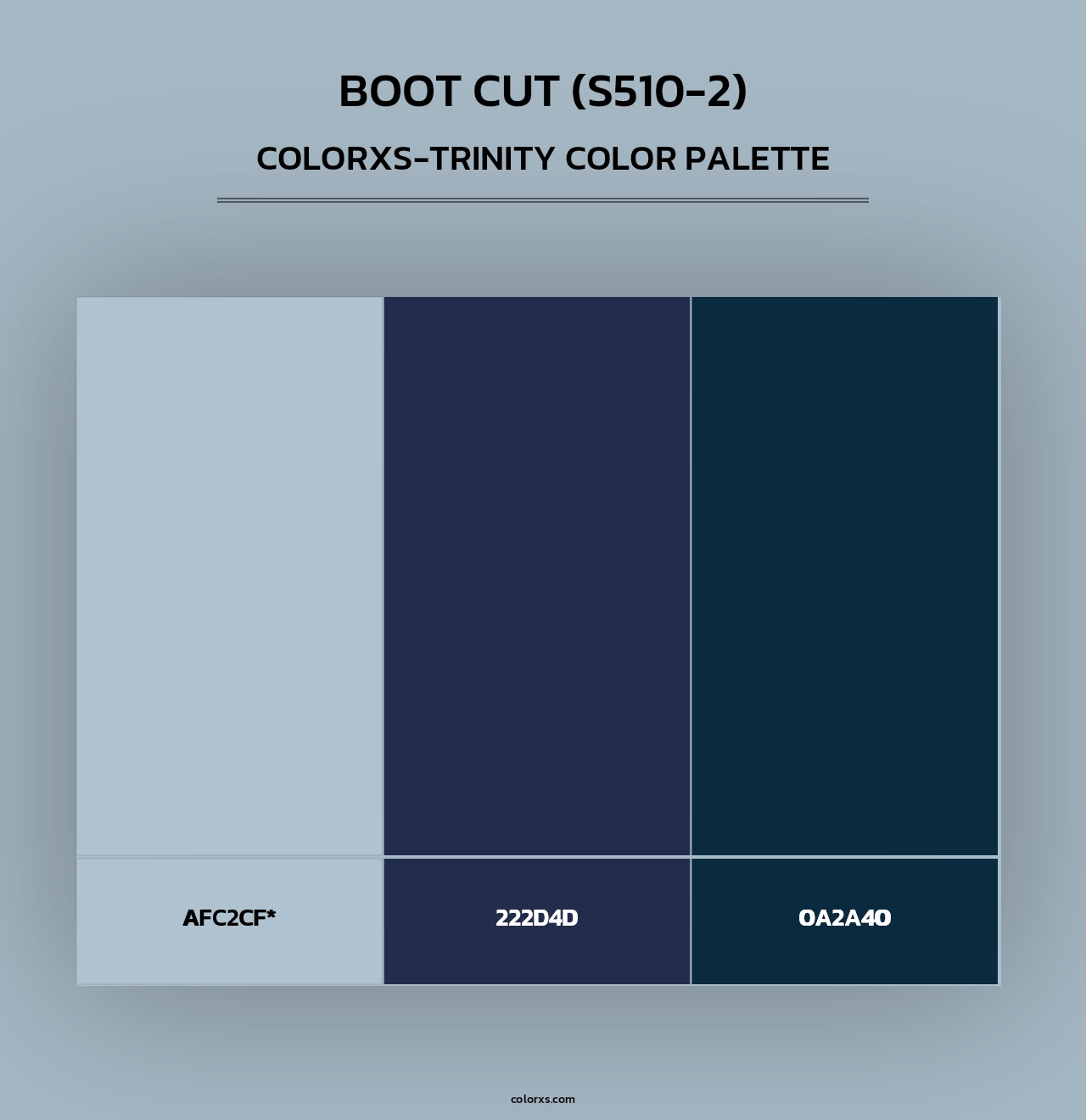 Boot Cut (S510-2) - Colorxs Trinity Palette