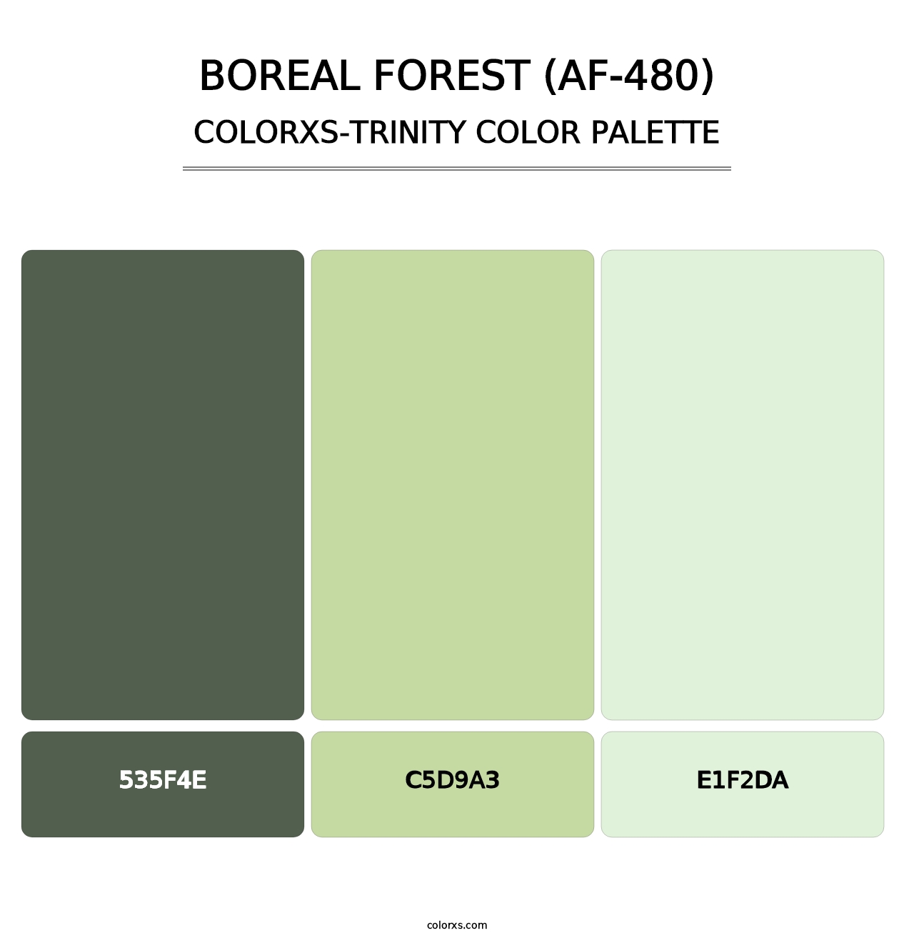 Boreal Forest (AF-480) - Colorxs Trinity Palette