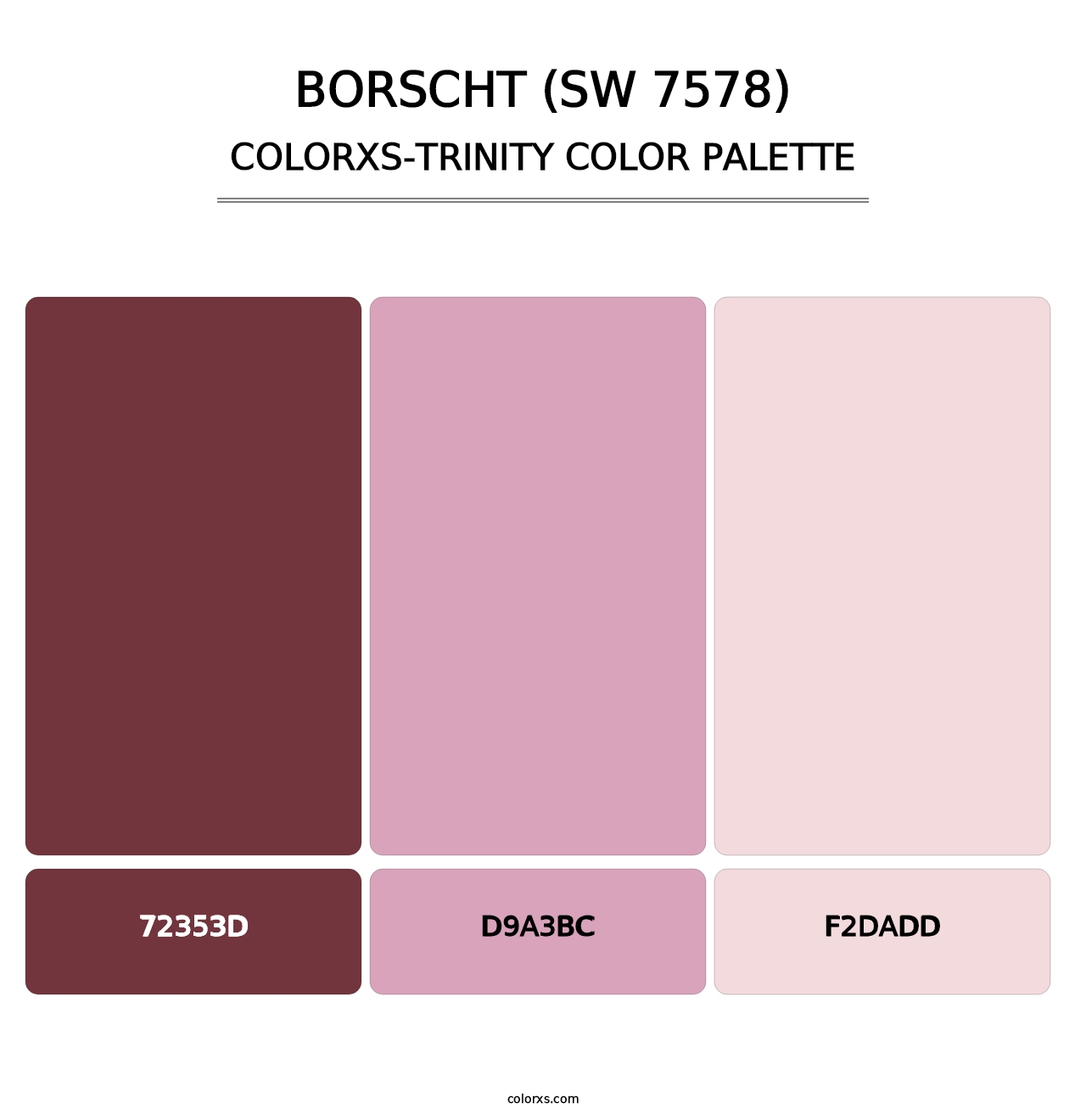 Borscht (SW 7578) - Colorxs Trinity Palette