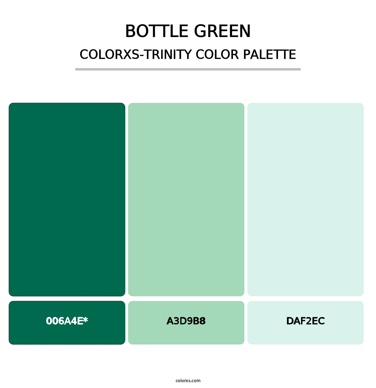 Bottle Green - Colorxs Trinity Palette