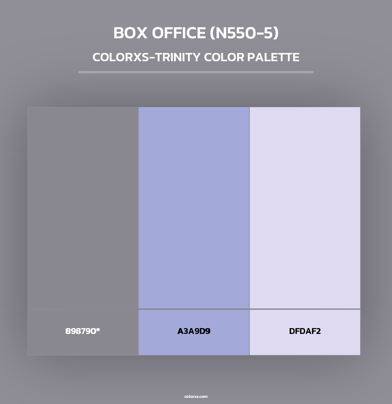Box Office (N550-5) - Colorxs Trinity Palette