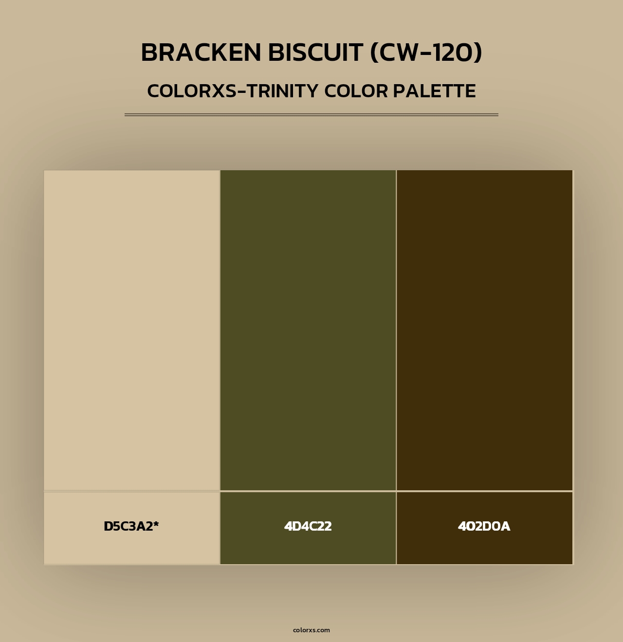 Bracken Biscuit (CW-120) - Colorxs Trinity Palette