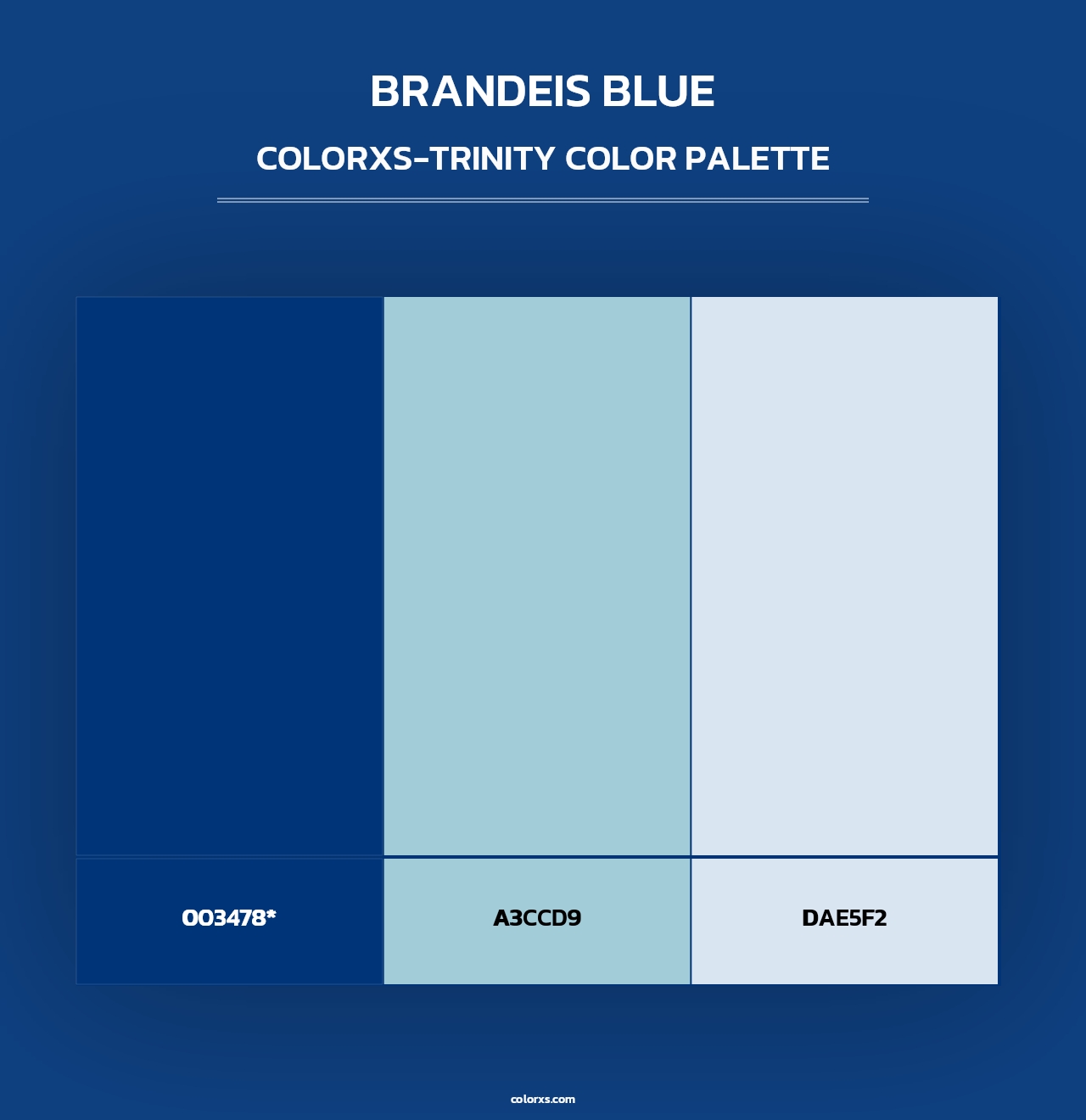 Brandeis Blue - Colorxs Trinity Palette