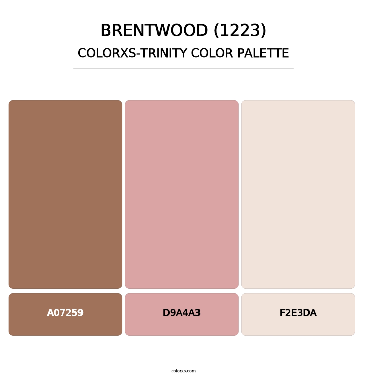 Brentwood (1223) - Colorxs Trinity Palette