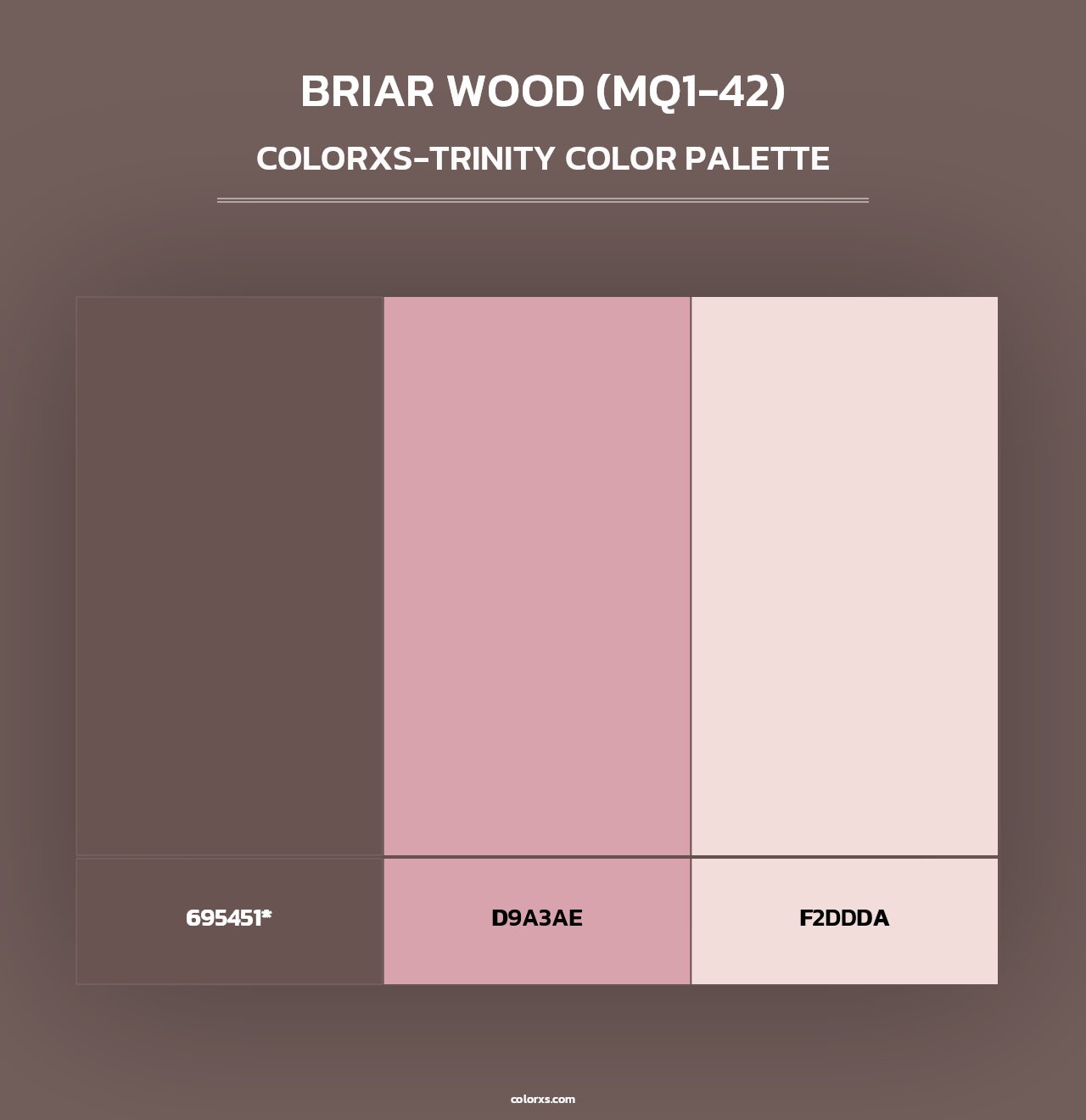 Briar Wood (MQ1-42) - Colorxs Trinity Palette