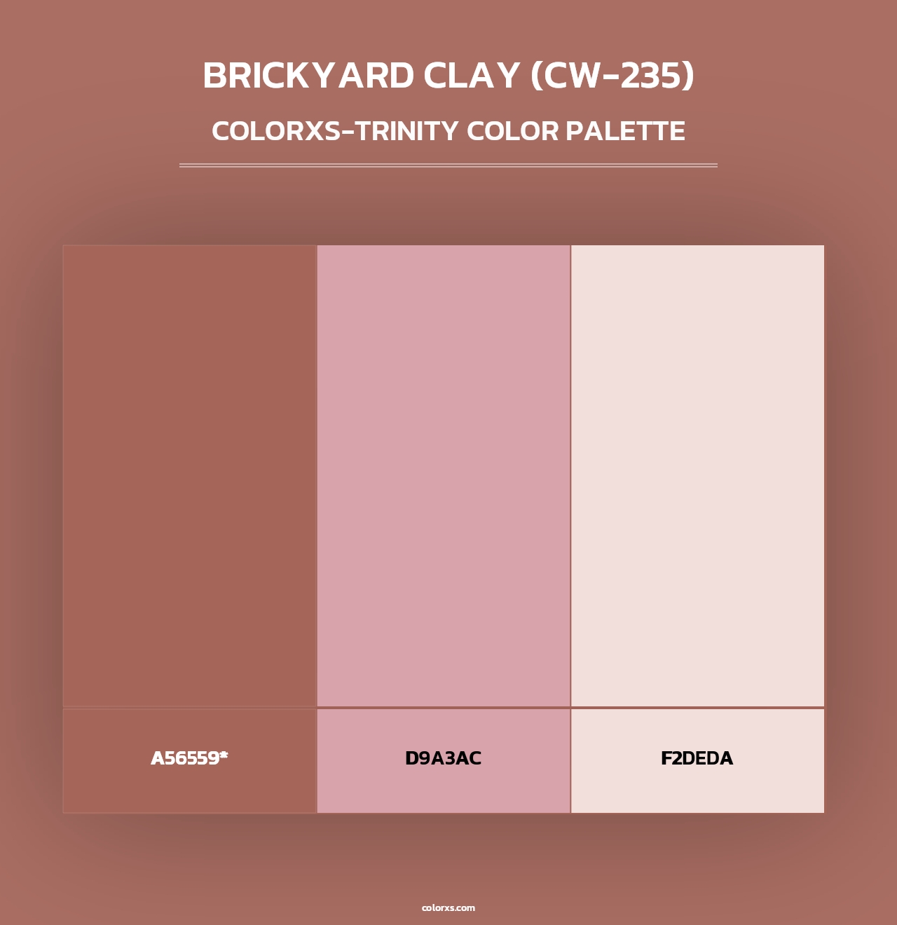 Brickyard Clay (CW-235) - Colorxs Trinity Palette