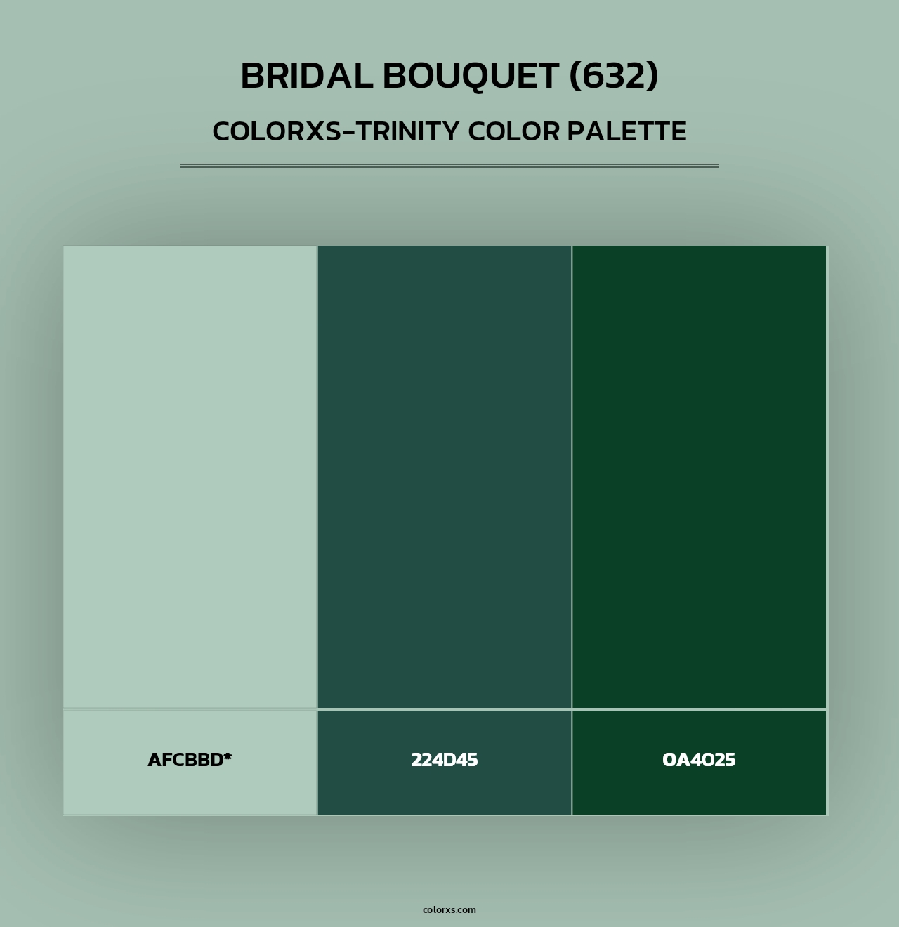 Bridal Bouquet (632) - Colorxs Trinity Palette
