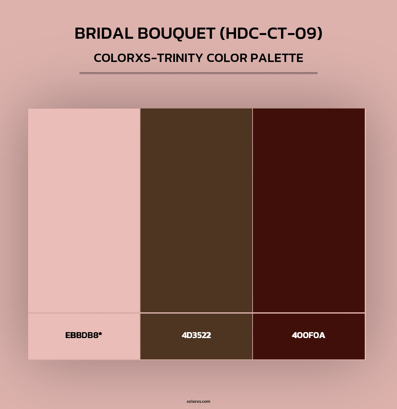 Bridal Bouquet (HDC-CT-09) - Colorxs Trinity Palette