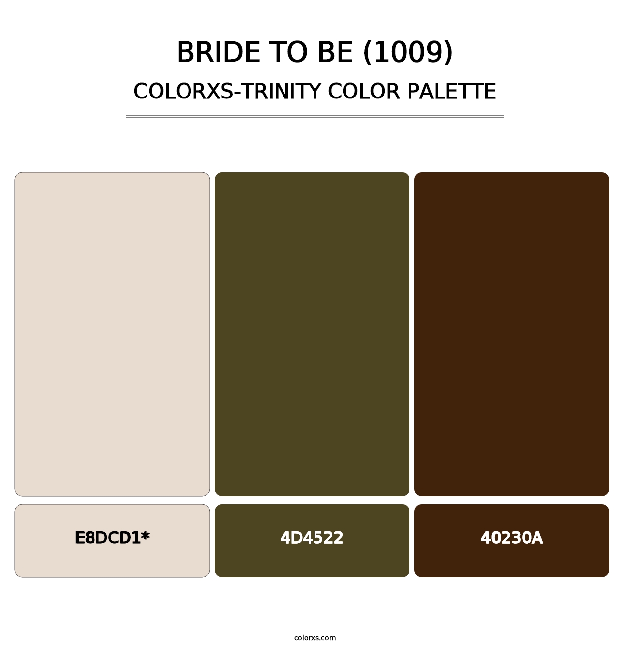 Bride To Be (1009) - Colorxs Trinity Palette