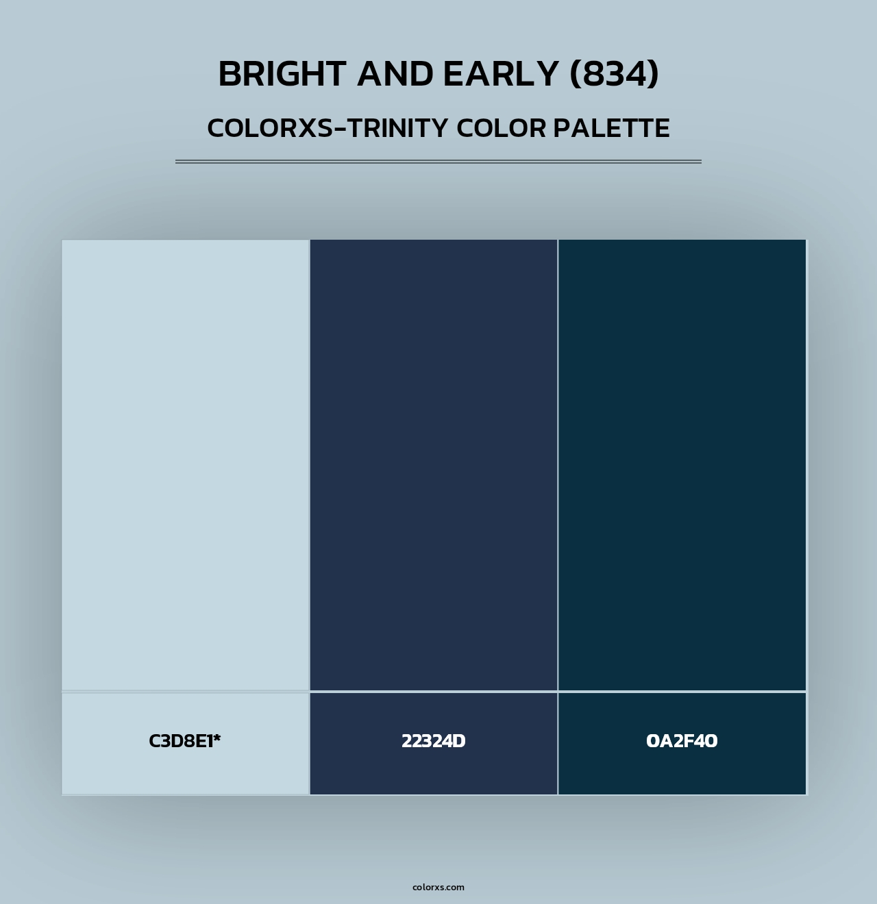 Bright and Early (834) - Colorxs Trinity Palette