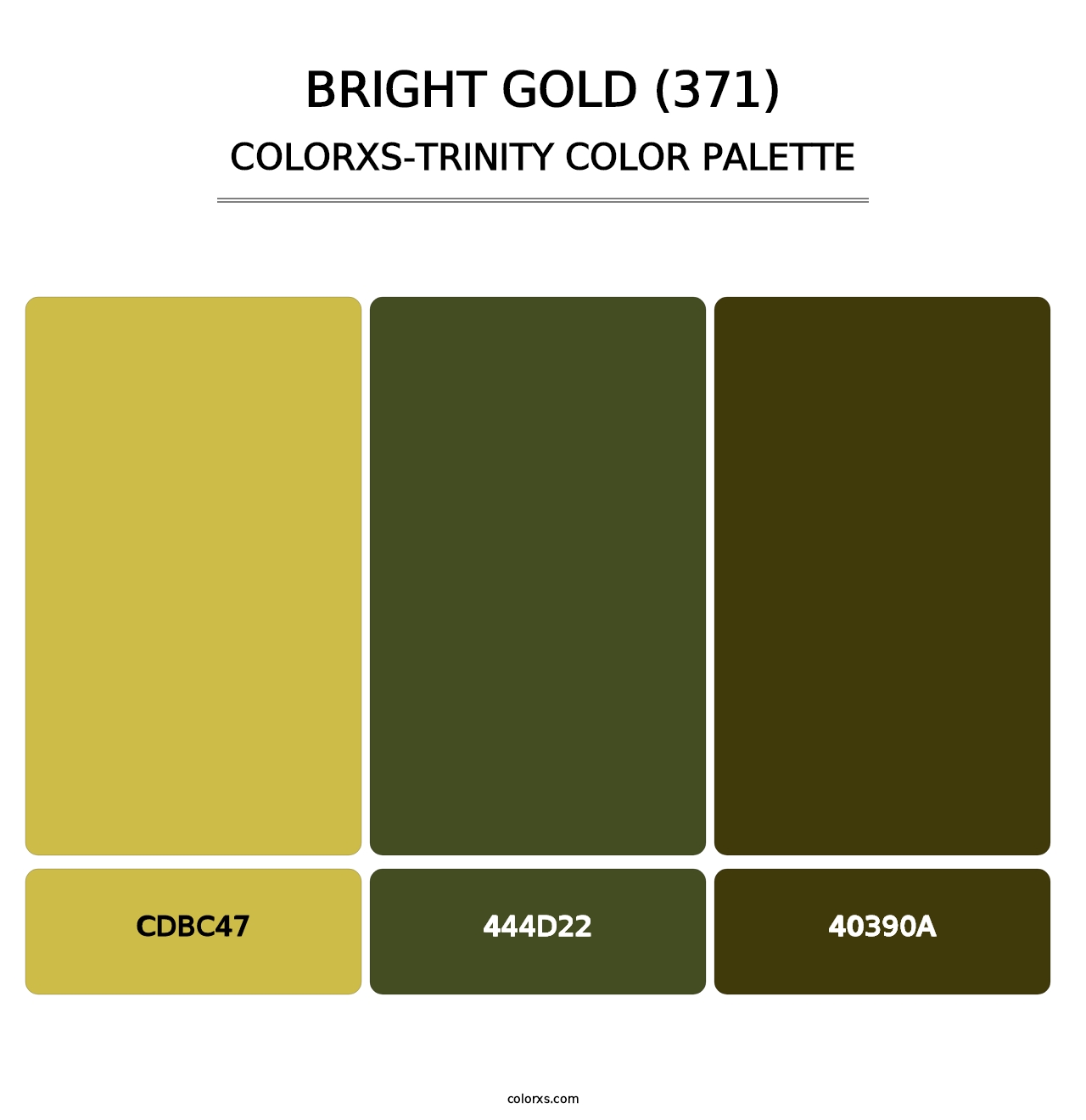 Bright Gold (371) - Colorxs Trinity Palette
