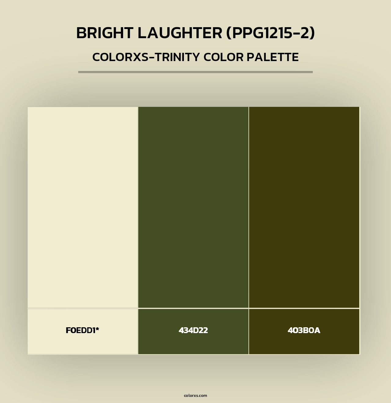 Bright Laughter (PPG1215-2) - Colorxs Trinity Palette