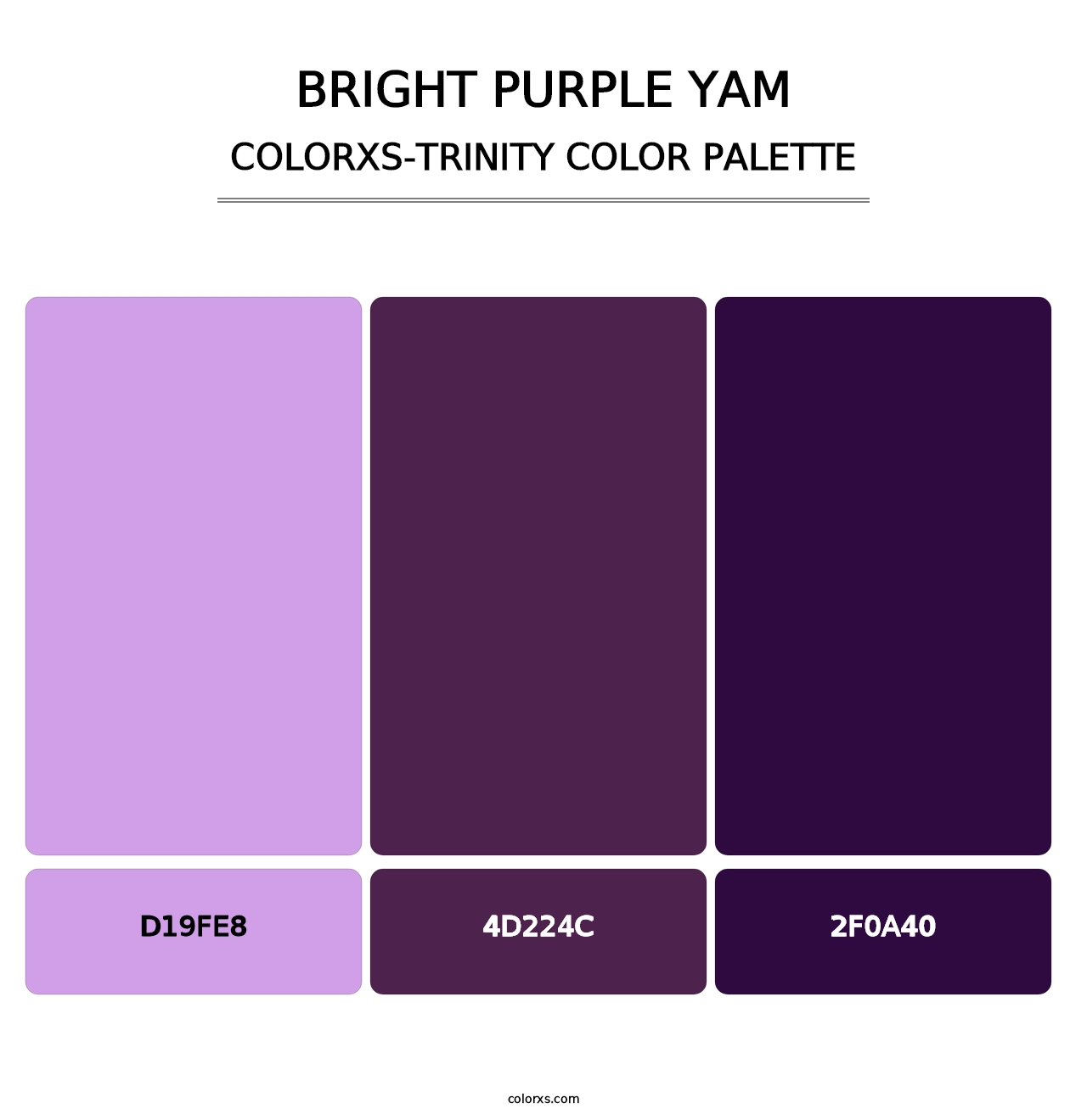 Bright Purple Yam - Colorxs Trinity Palette
