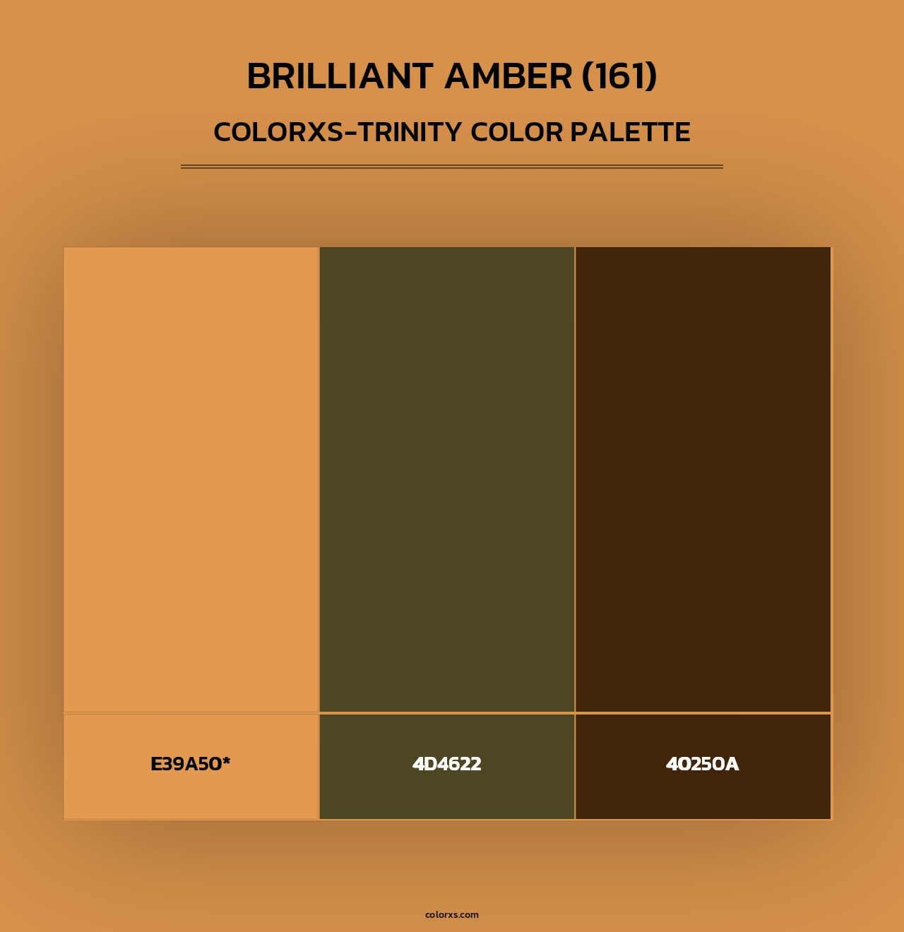 Brilliant Amber (161) - Colorxs Trinity Palette