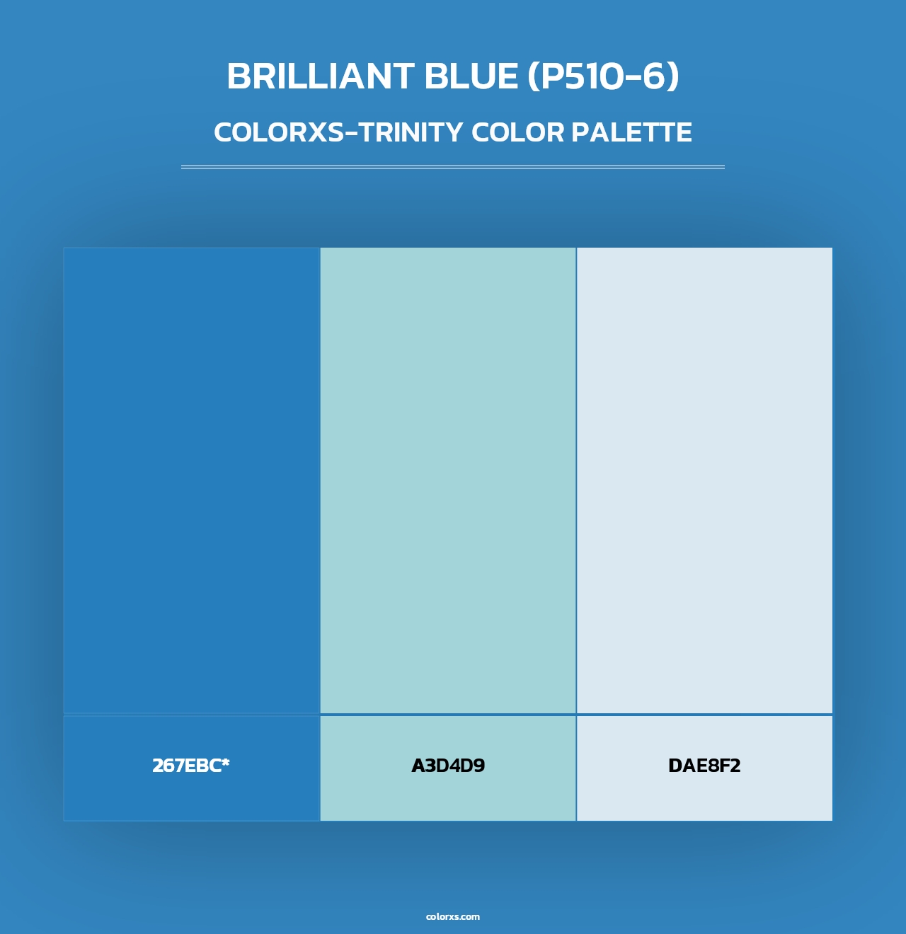 Brilliant Blue (P510-6) - Colorxs Trinity Palette