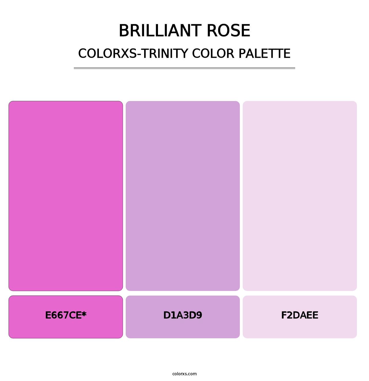 Brilliant Rose - Colorxs Trinity Palette