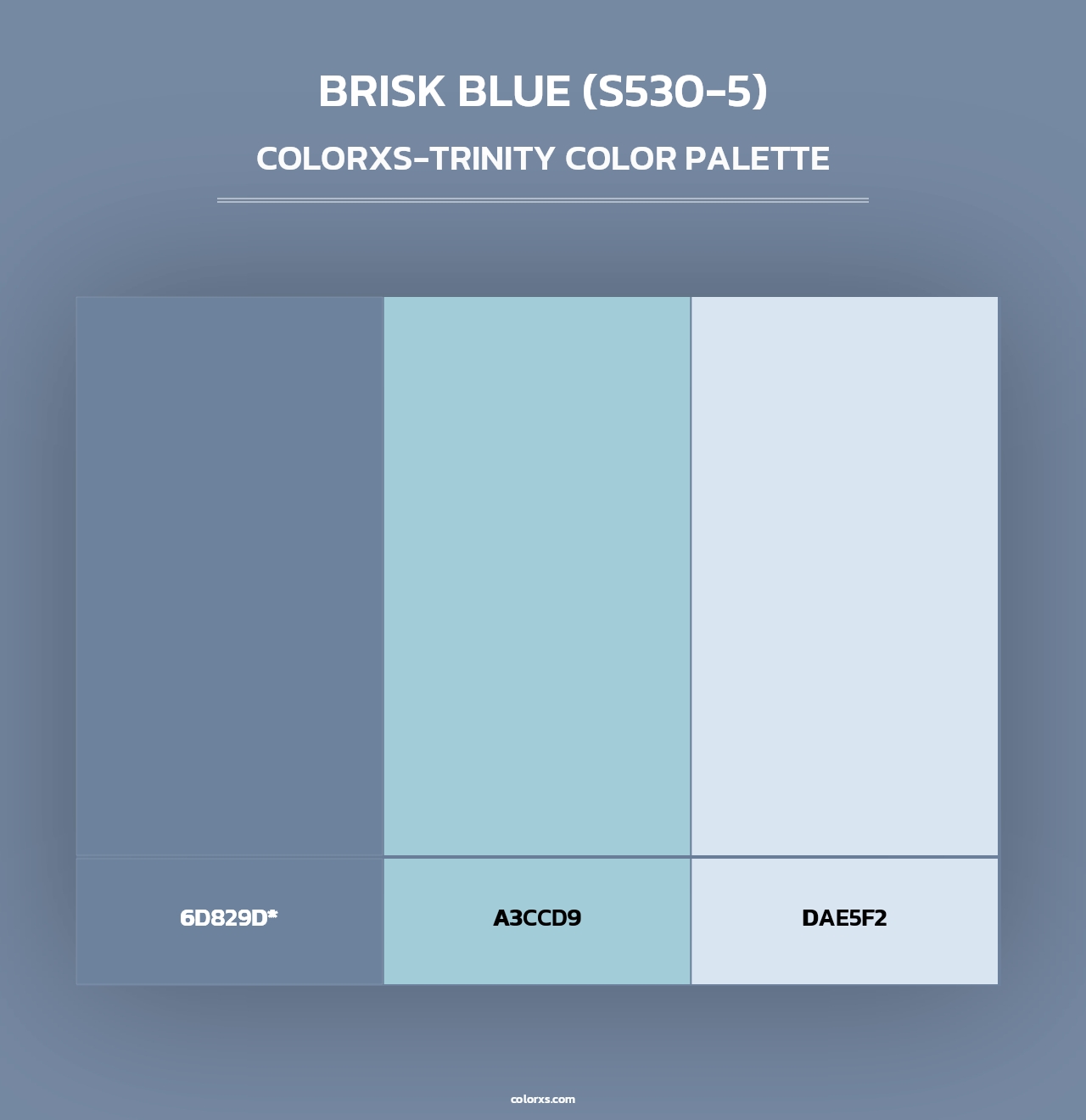 Brisk Blue (S530-5) - Colorxs Trinity Palette