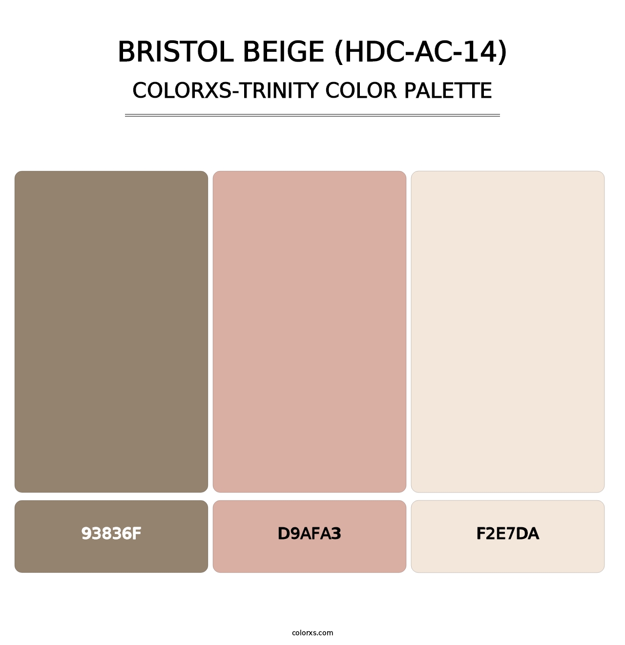 Bristol Beige (HDC-AC-14) - Colorxs Trinity Palette