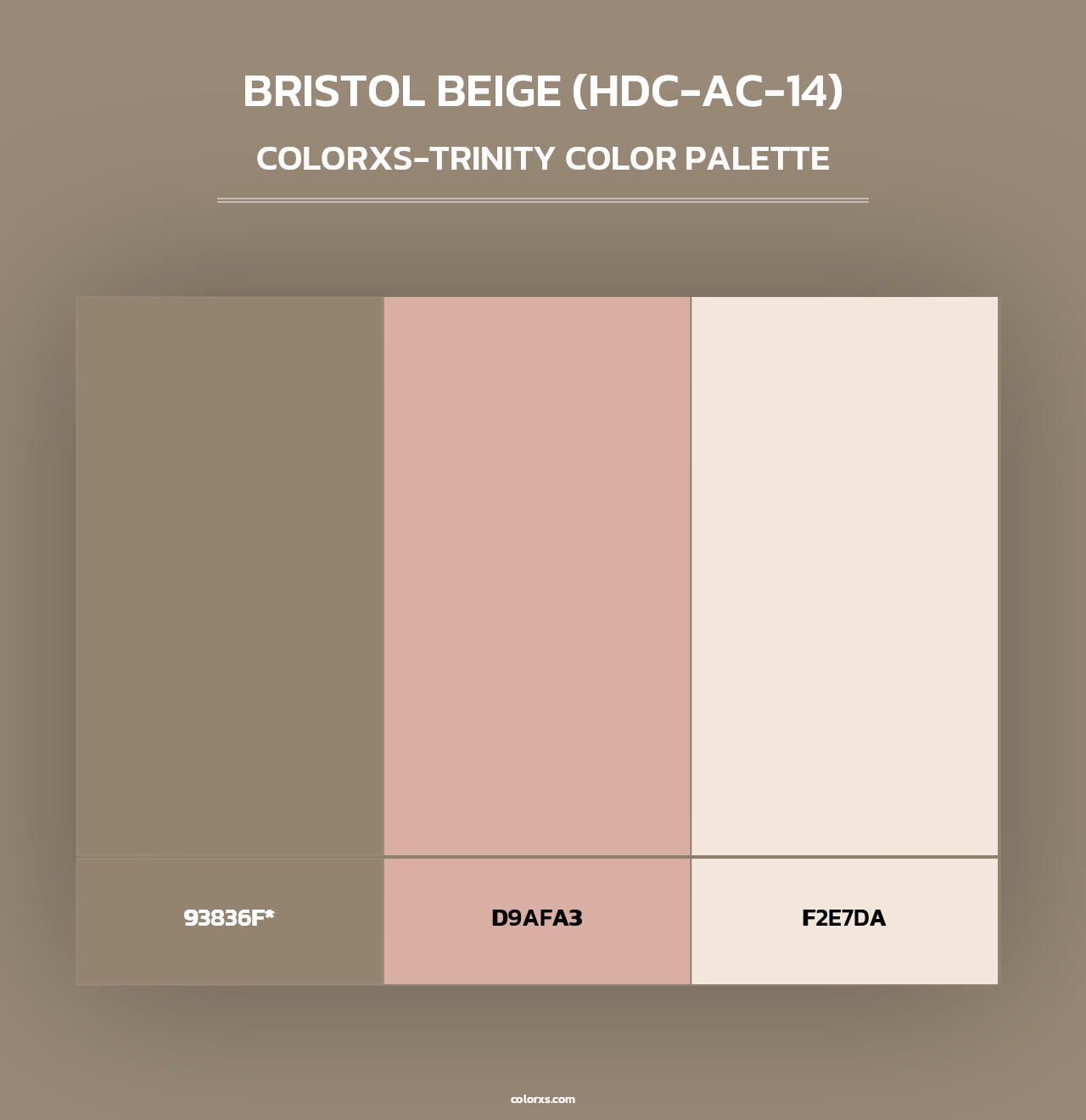 Bristol Beige (HDC-AC-14) - Colorxs Trinity Palette