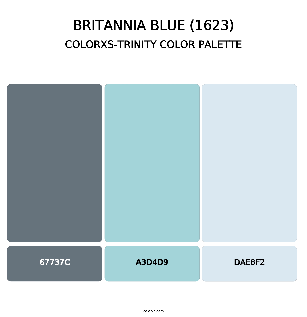 Britannia Blue (1623) - Colorxs Trinity Palette
