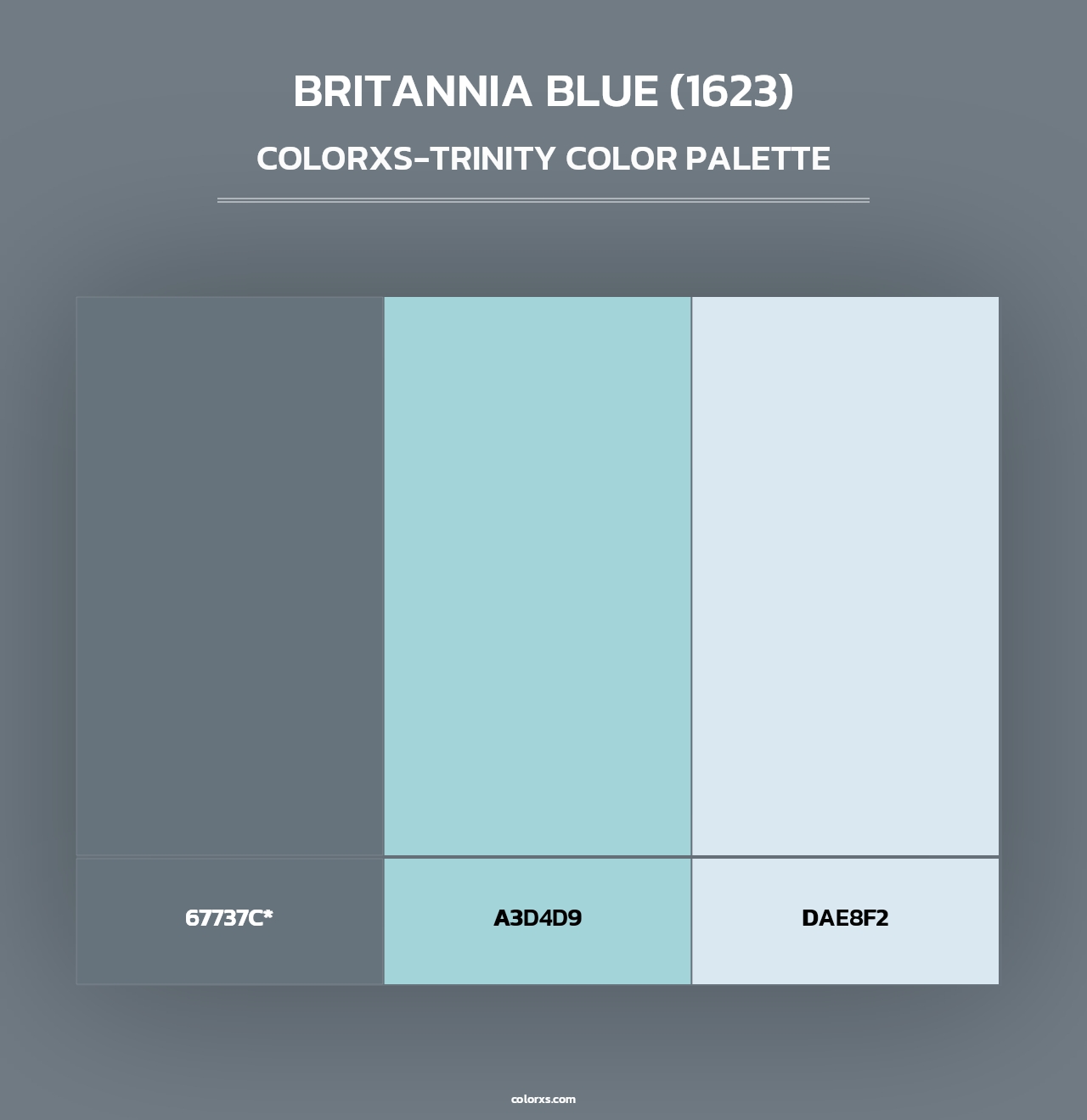 Britannia Blue (1623) - Colorxs Trinity Palette