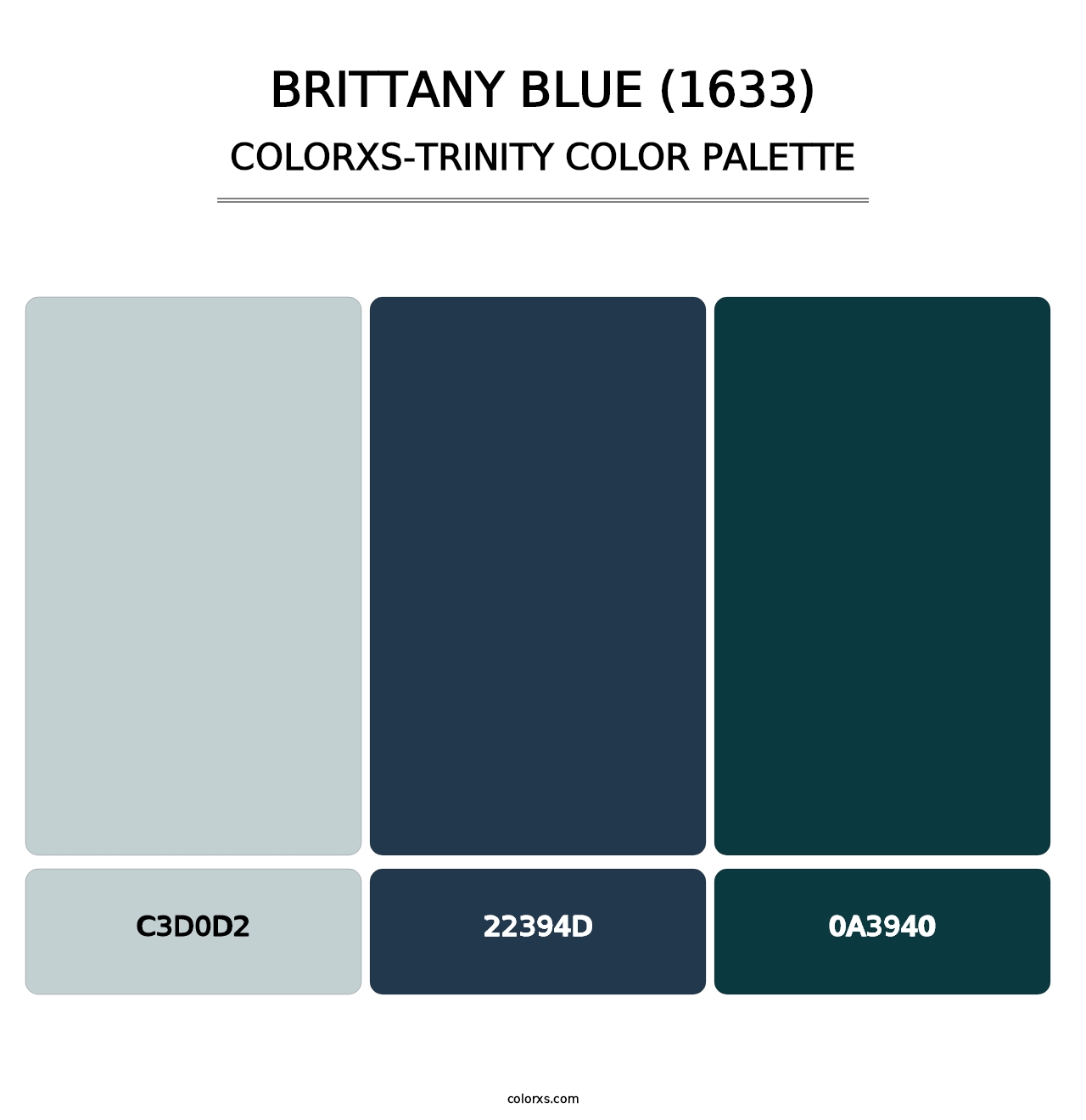 Brittany Blue (1633) - Colorxs Trinity Palette