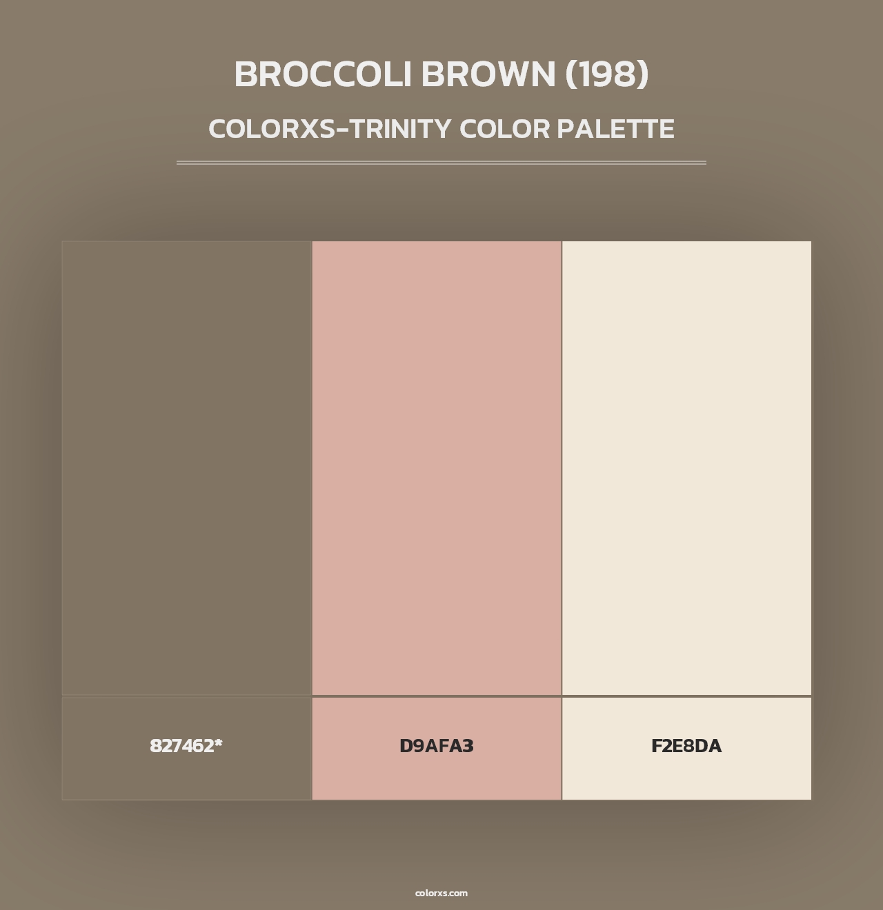 Broccoli Brown (198) - Colorxs Trinity Palette